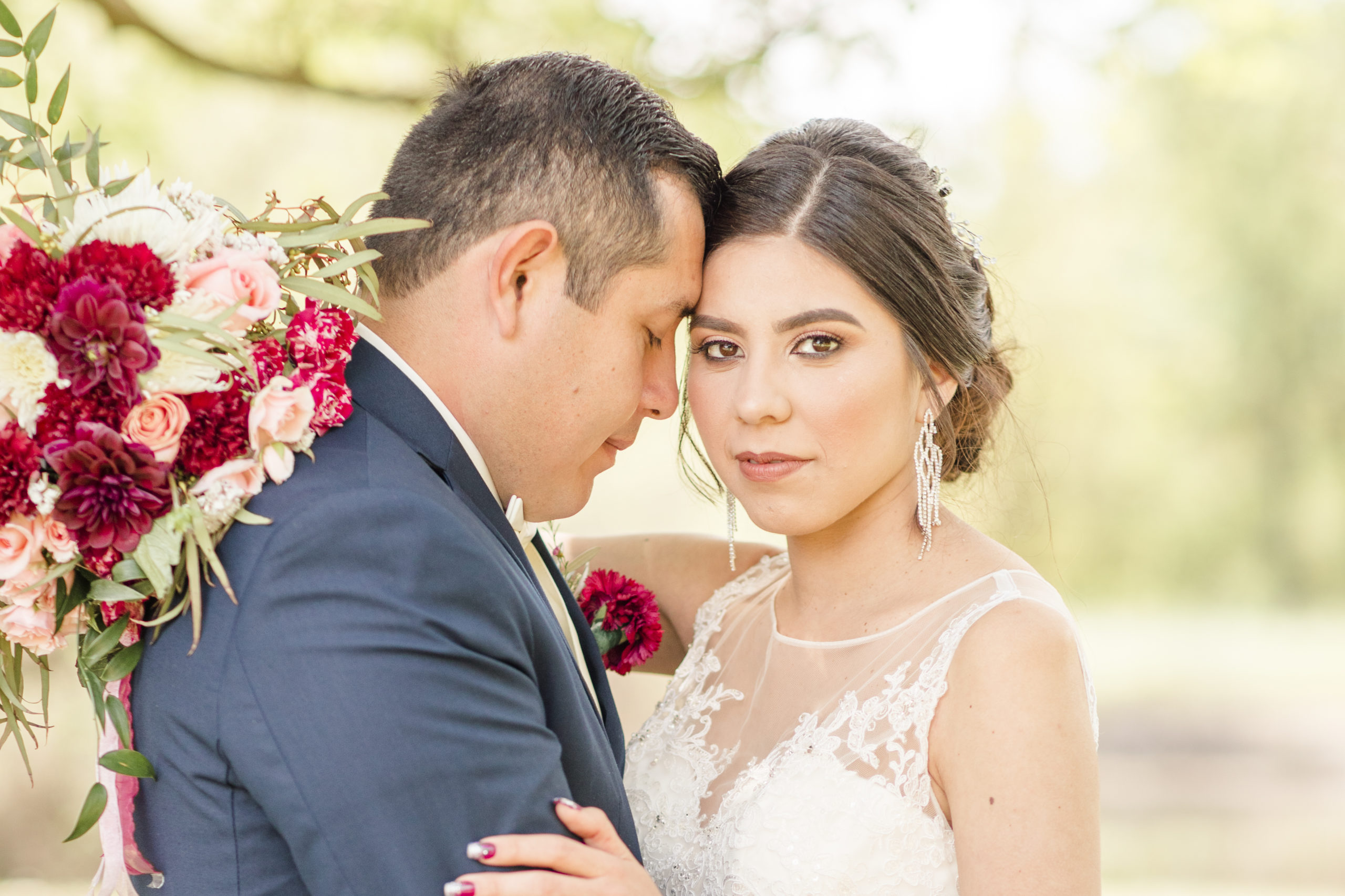 navy-burgundy-sportsmens-club-wedding-briana-chris bride and groom portraits