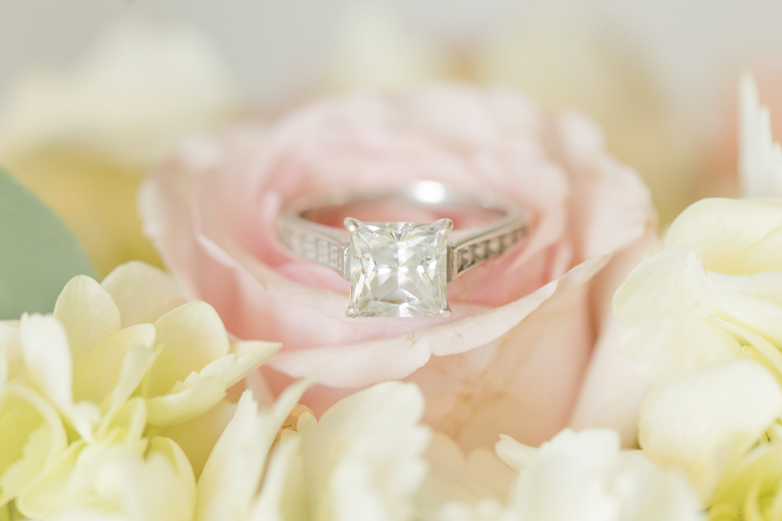 A teal Branch and Vine Wedding wedding ring