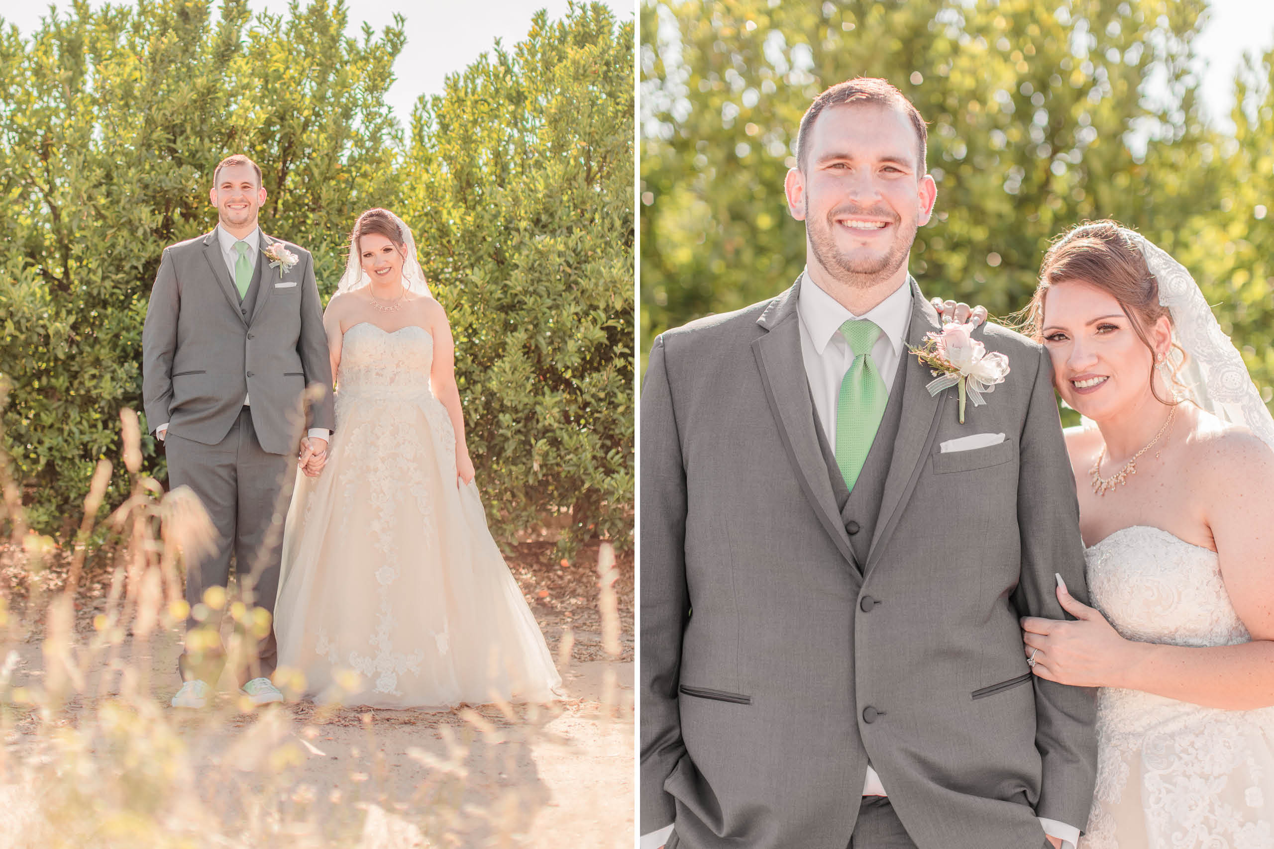 A teal Branch and Vine Wedding wedding portraits