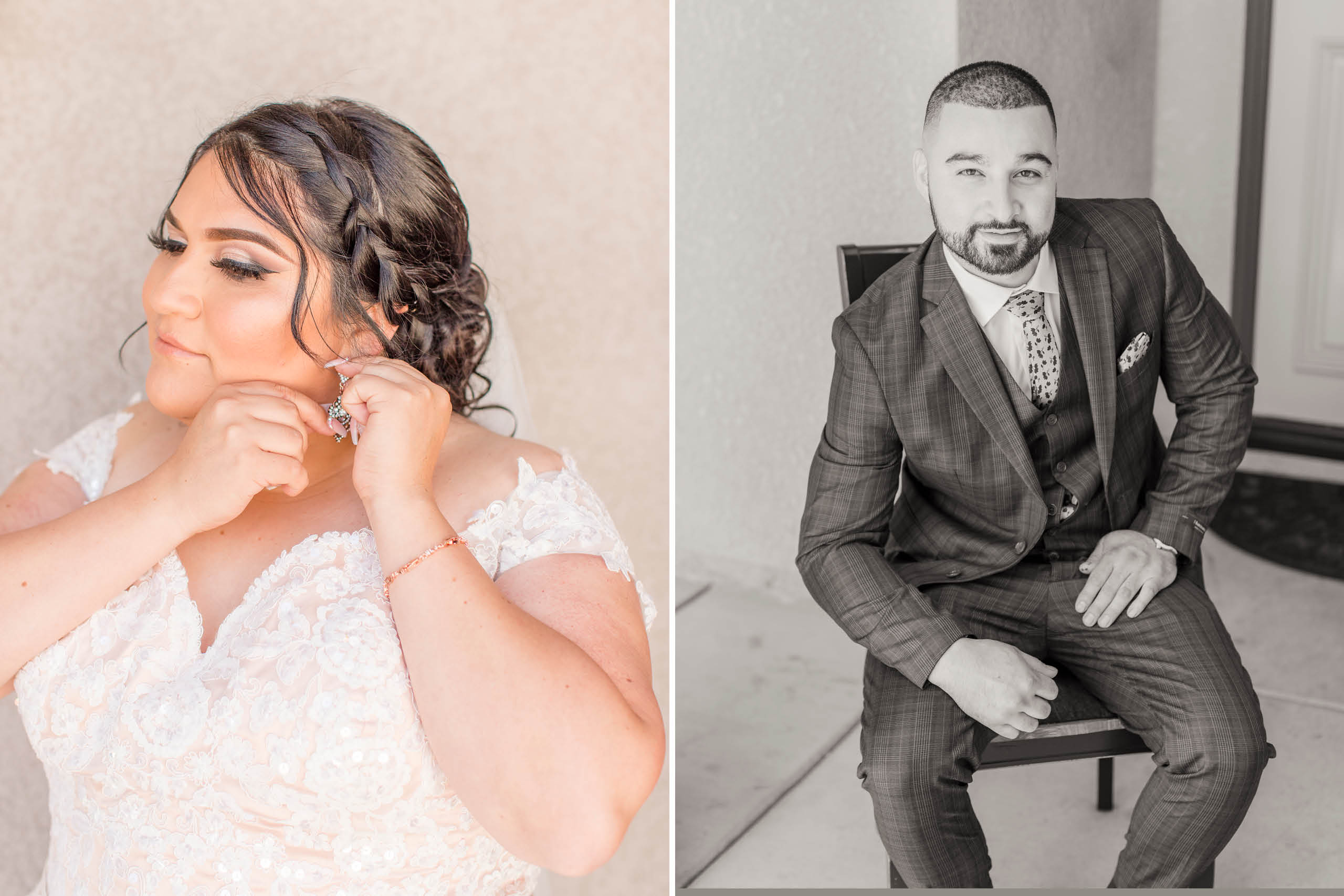 Emerald and pink - St. Anne's Catholic Church Weddingbridal portraits