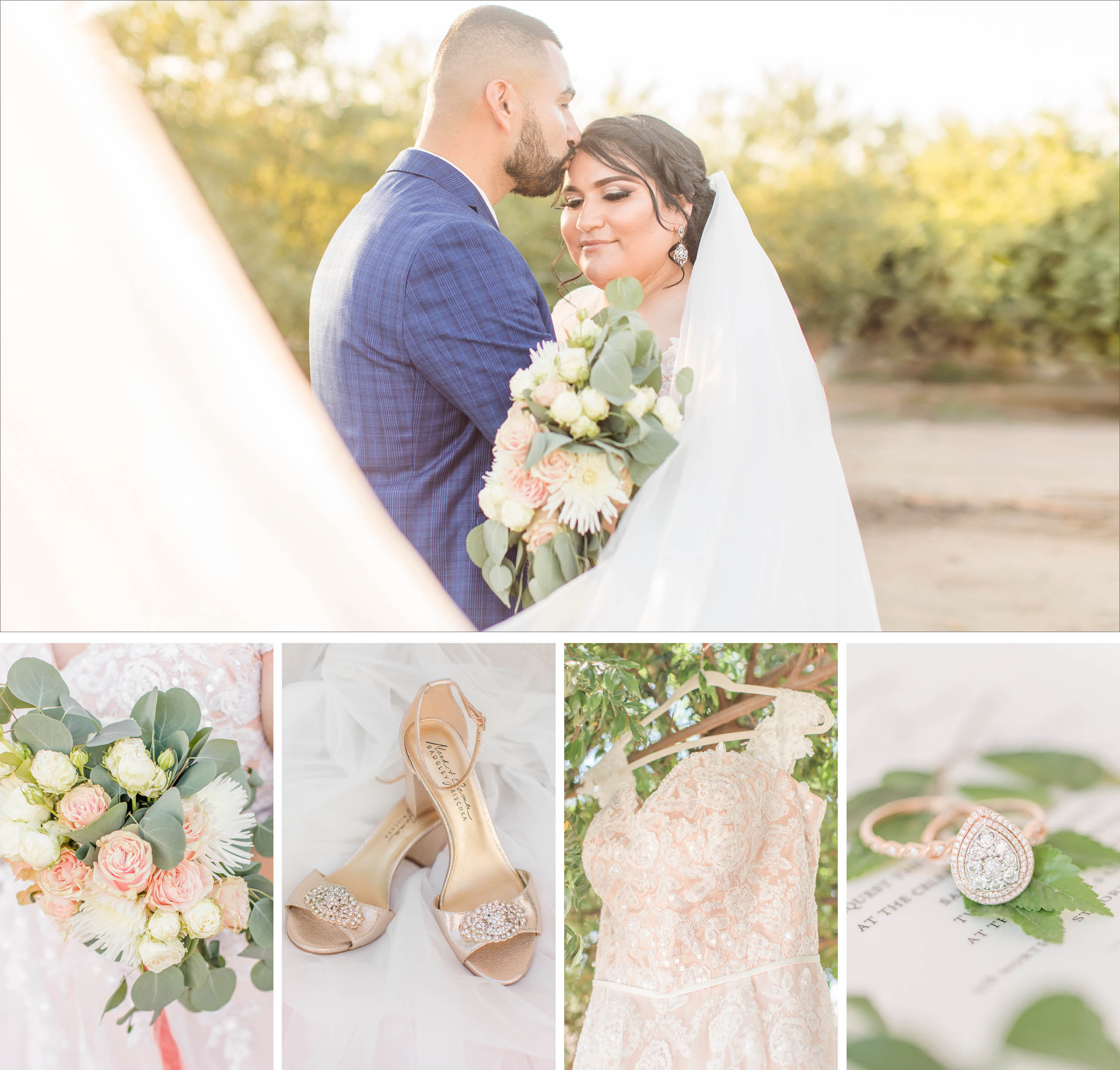 Emerald and pink - St. Anne's Catholic Church Wedding cover image