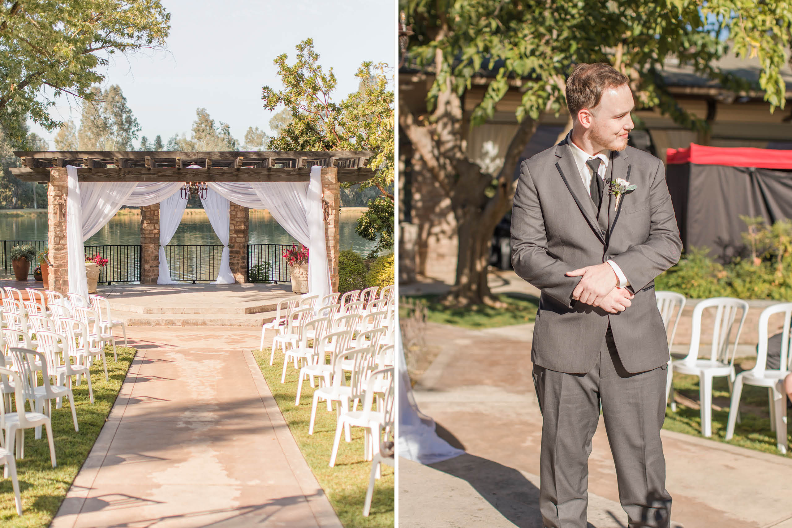groom waiting for bride