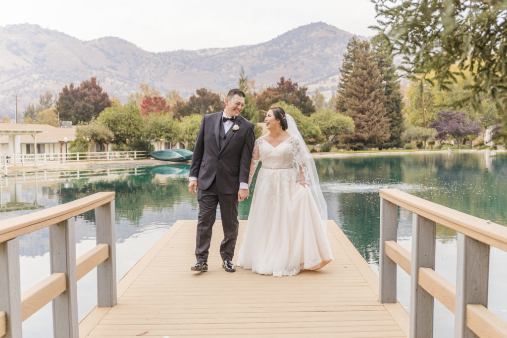 Couple on dock - Wonder Valley Ranch