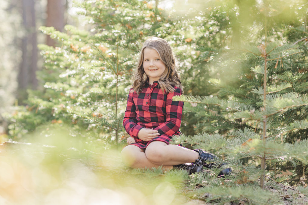 mother-daughter portraits in Bass Lake